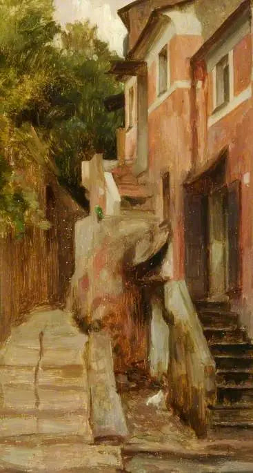 Une rue de Lerici, Italie - Frederic Leighton