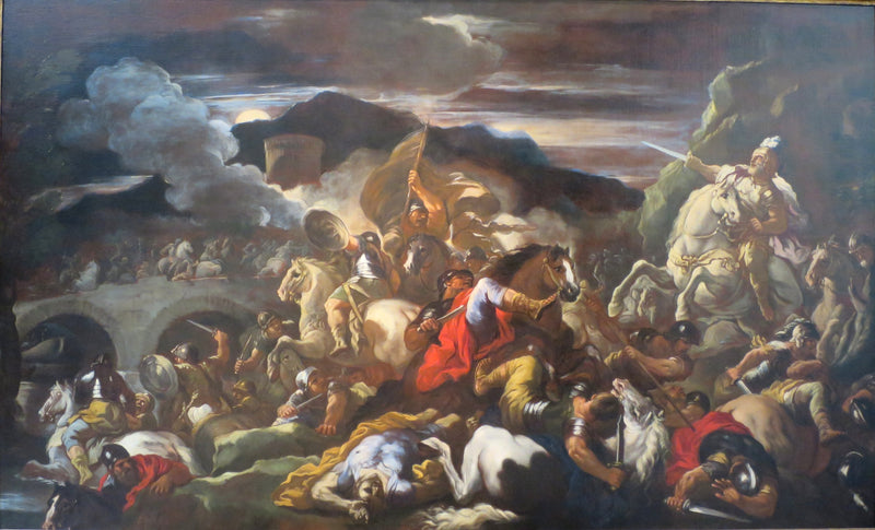 Scéna bitvy - Luca Giordano