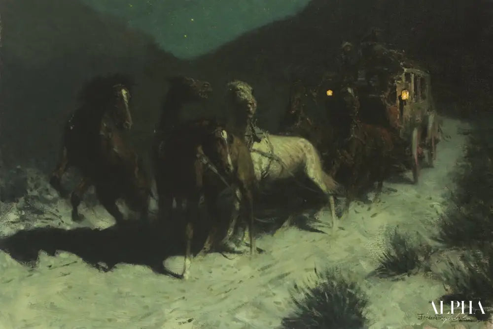 Une tache sur le vent - Frederic Remington - Reproductions de tableaux et peintures haut de gamme