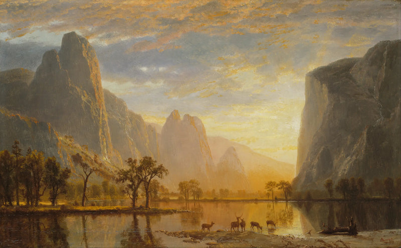 Údolí Yosemite - Albert Bierstadt