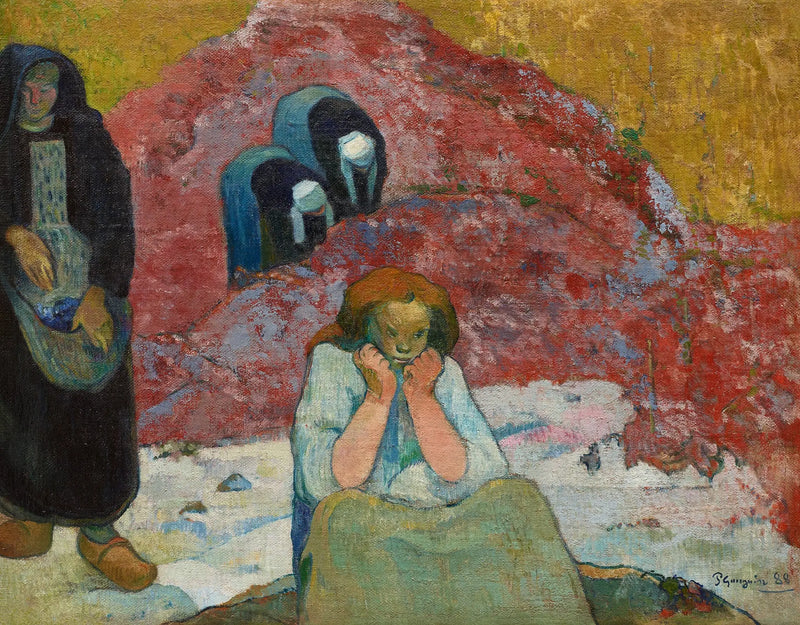 Sklizeň v Arles nebo Lidské bídy - Paul Gauguin