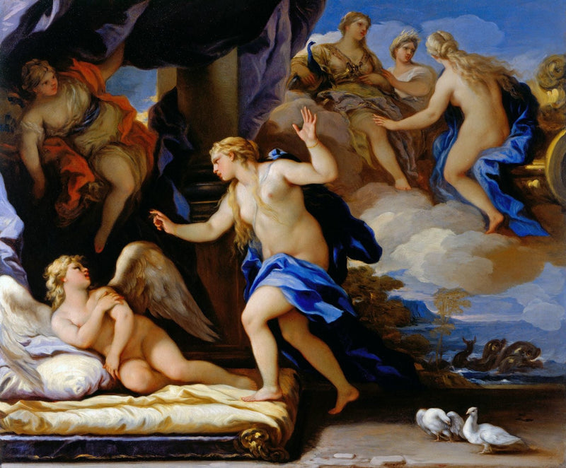 Venuše zuří na Kupidona - Luca Giordano
