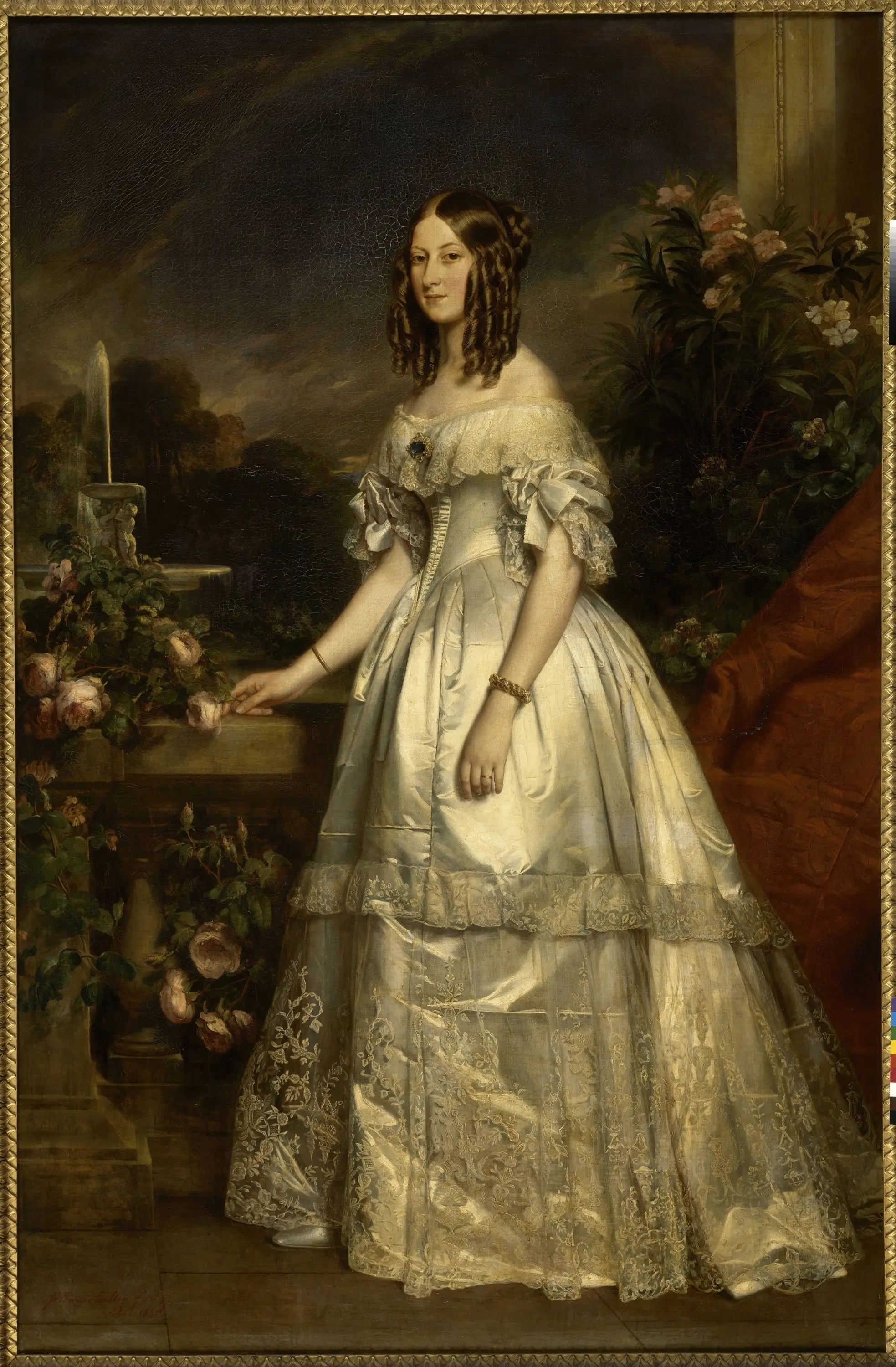 Victoire-Auguste-Antoinette de Saxe-Cobourg-Gotha duchesse de Nemours - Franz Xaver Winterhalter - Alpha Reproduction