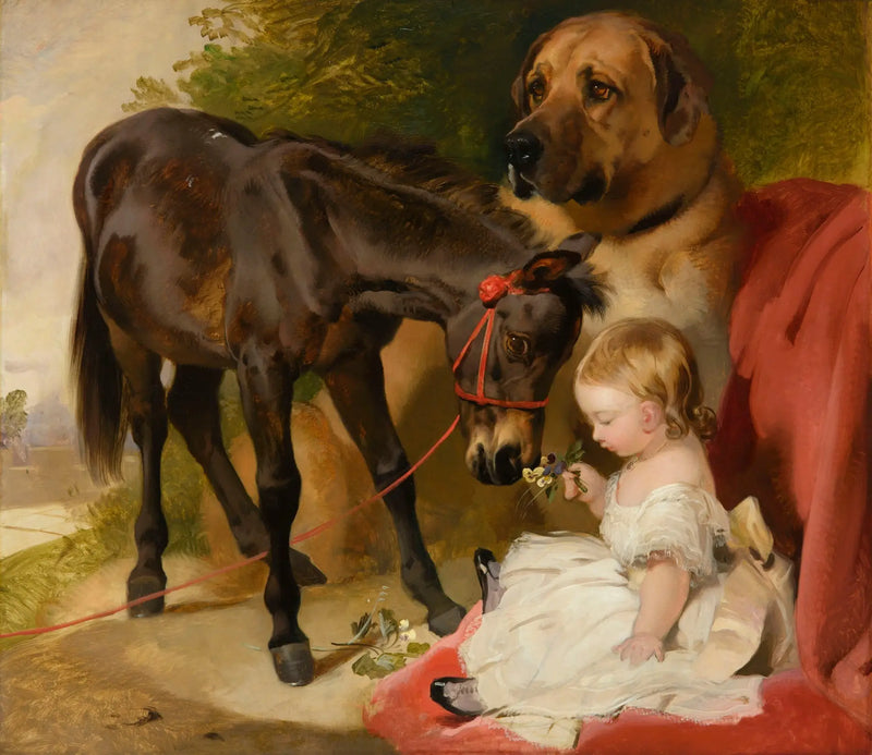 Victoria, princezna královna, s poníkem - Edwin Henry Landseer