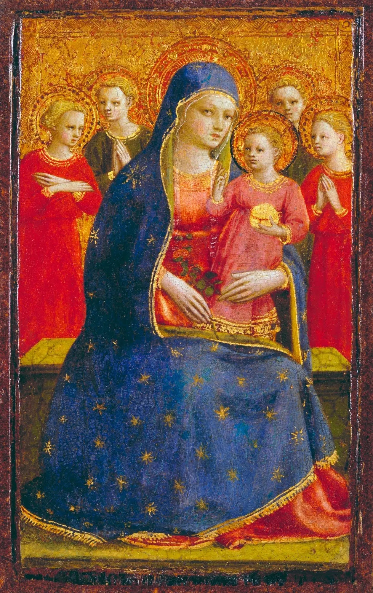 Vierge à l’Enfant avec des anges - Fra Angelico - Alpha Reproduction