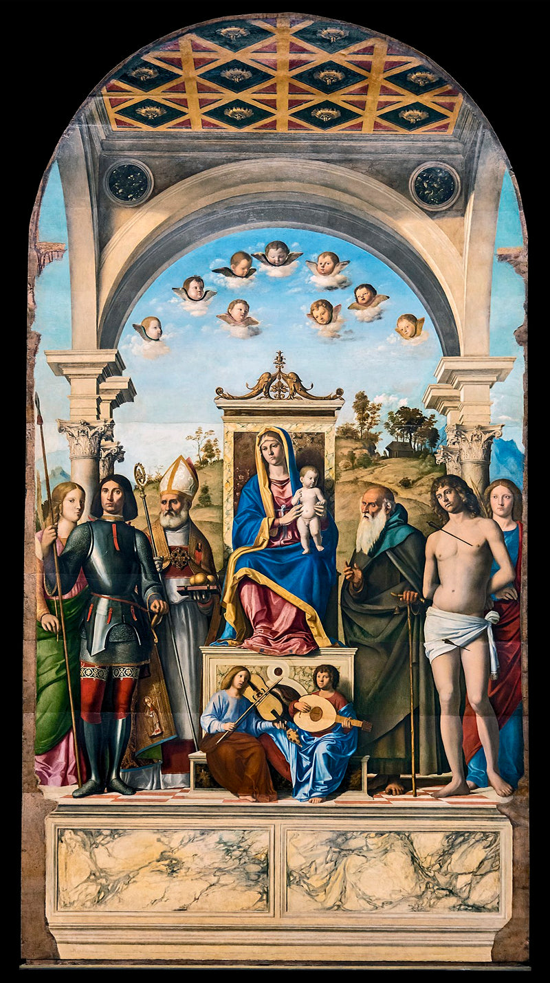 Panna Marie s dítětem a svatými - Cima da Conegliano