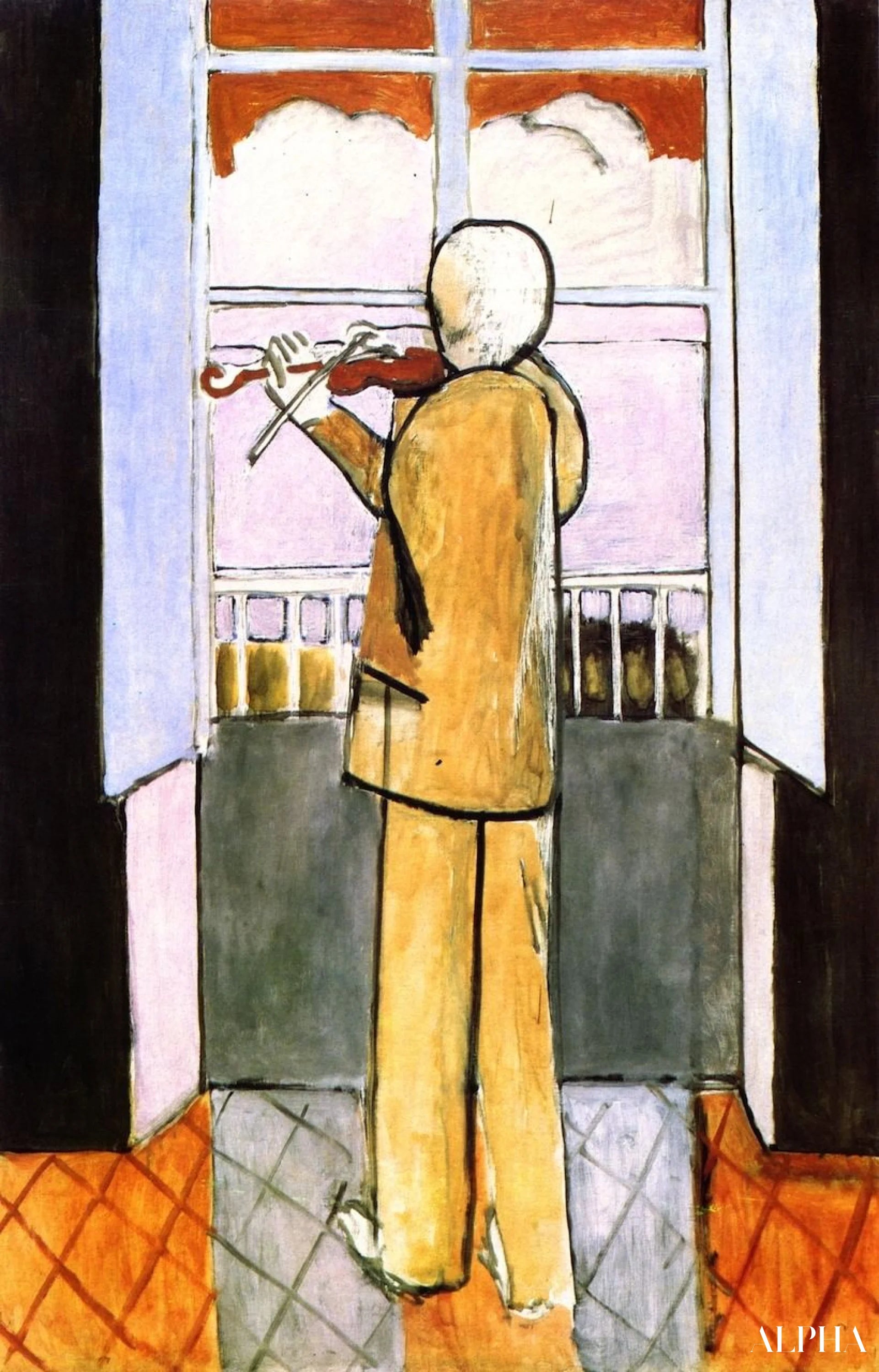 Violoniste à la fenêtre - Matisse - Reproductions de tableaux et peintures haut de gamme