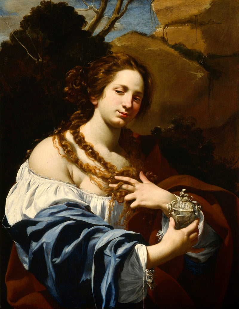 Virginia Vezzi, manželka umělce, a Marie Madeleine - Simon Vouet