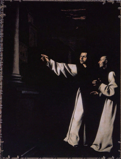 Vize předtuchy bratra Pedra de Salamanque - Francisco de Zurbarán