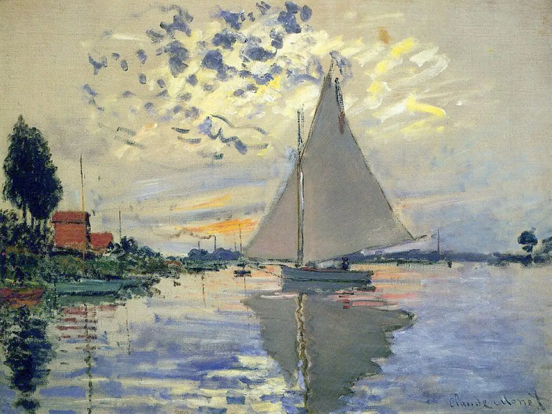 Plachetnice v Petit-Gennevilliers - Claude Monet
