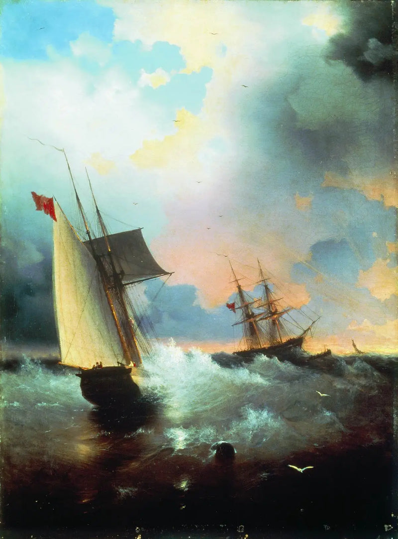 Plachetnice . - Ivan Aivazovskij