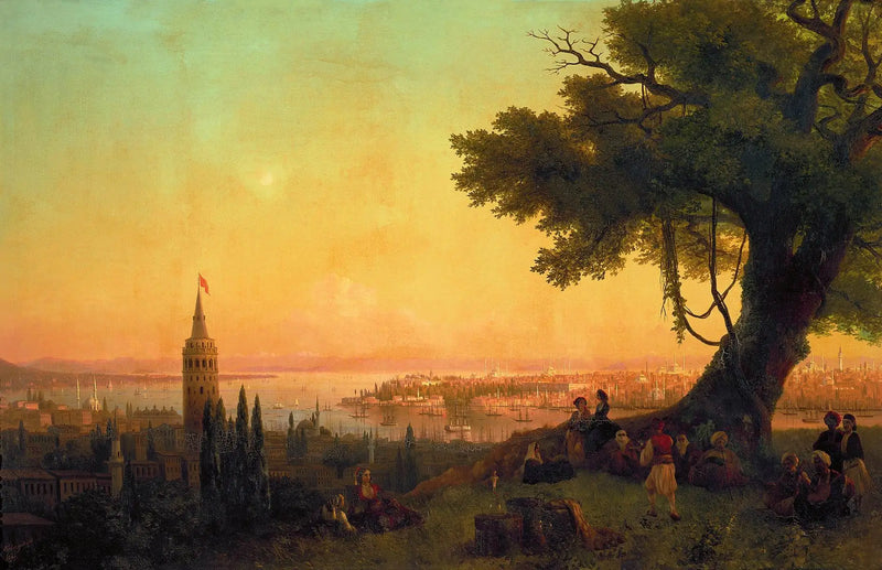 Pohled na Konstantinopol za večerního světla - Ivan Aïvazovski