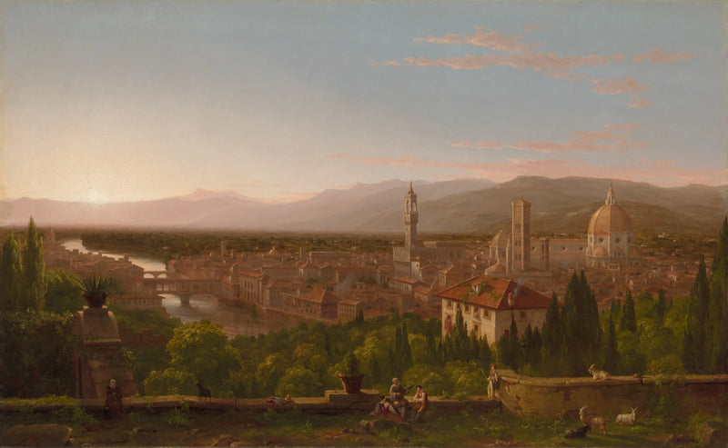 Pohled na Florencii z San Miniata - Thomas Cole