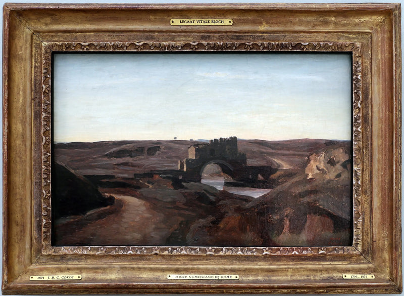 Výhled na venkov u Říma - Jean-Baptiste Camille Corot