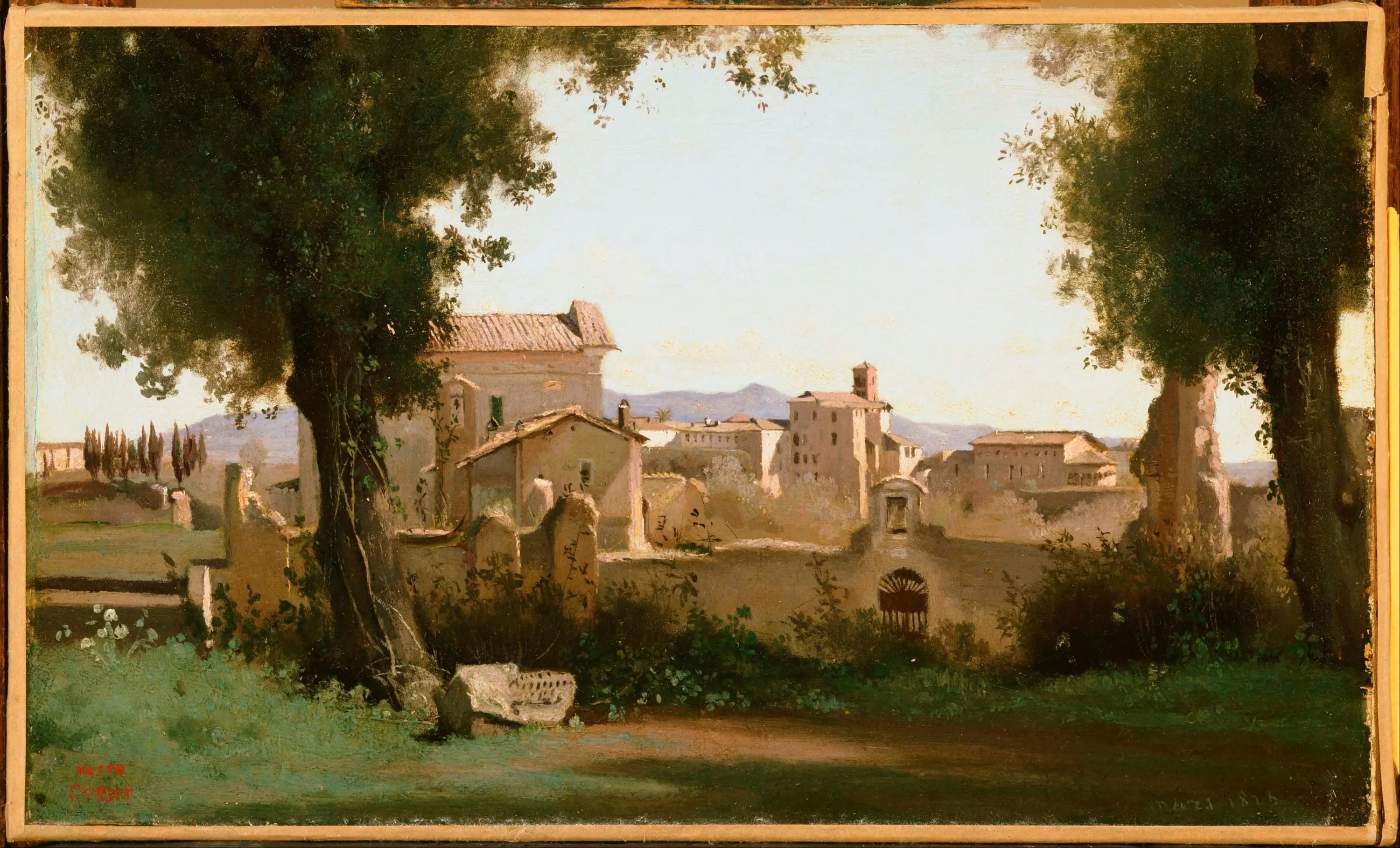 Vue depuis les jardins Farnèse - Jean-Baptiste Camille Corot - Alpha Reproduction