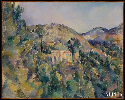 Vue du Domaine Saint-Joseph, fin des années 1880 - Paul Cézanne - Reproductions de tableaux et peintures haut de gamme