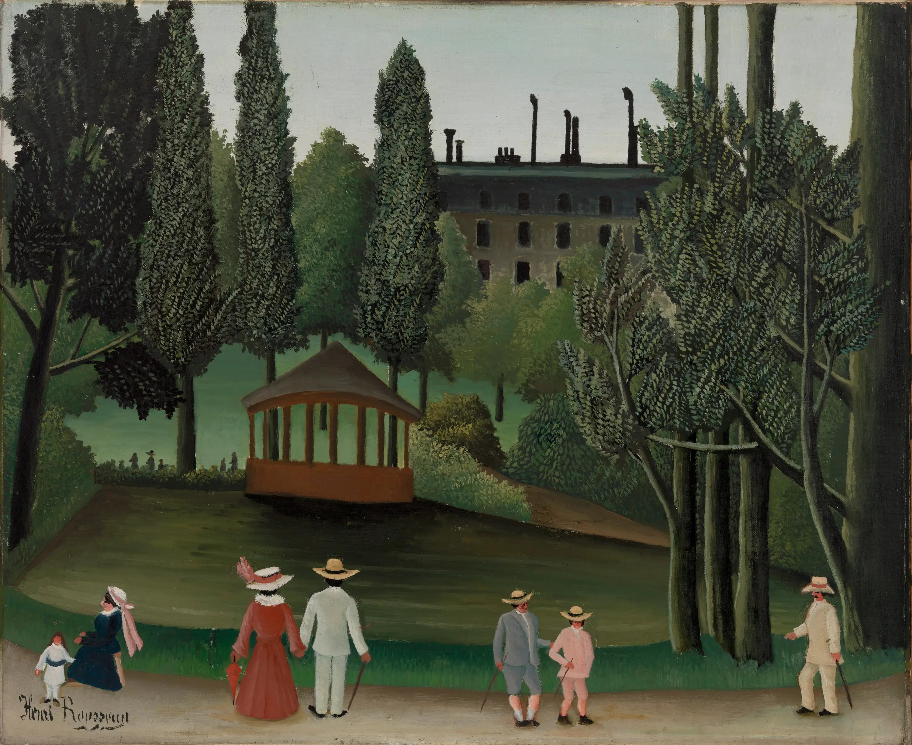 Vue du Parc Montsouris Le Kiosque - Henri Rousseau - Alpha Reproduction