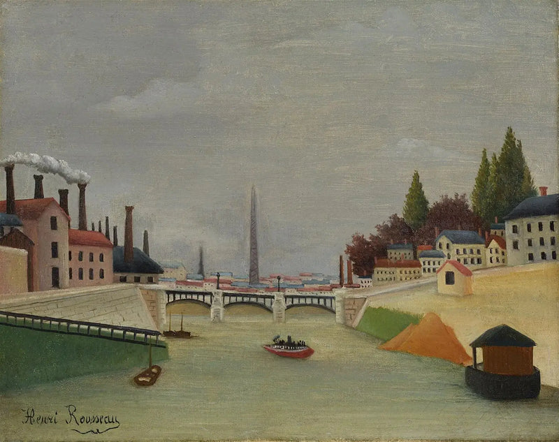Výhled na most Grenelle, Trocadéro - Henri Rousseau
