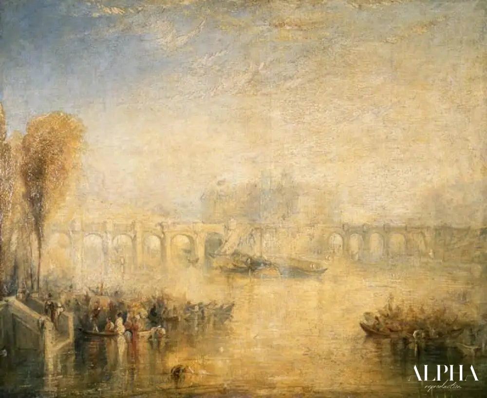 Vue du Pont Neuf - William Turner - Reproductions de tableaux et peintures haut de gamme