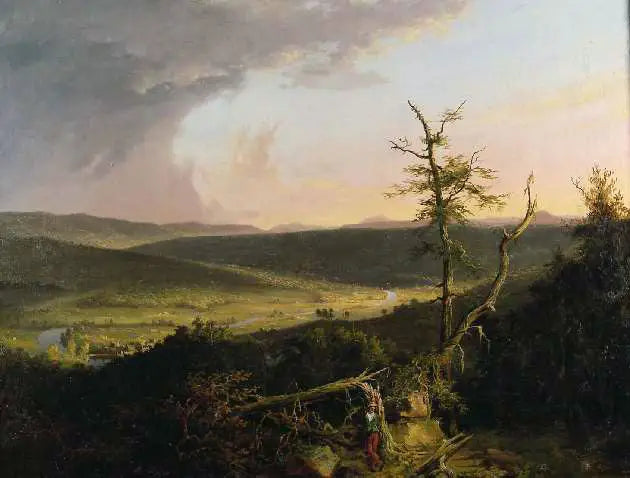 Pohled na Schoharie - Thomas Cole