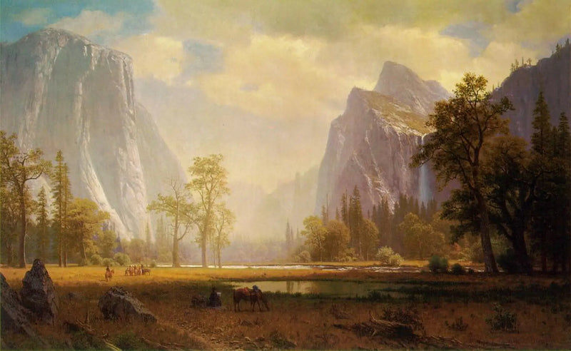 Pohled na údolí Yosemite - Albert Bierstadt