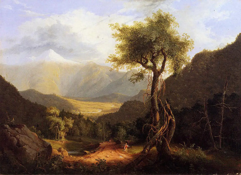 Výhled na Bílé hory - Thomas Cole