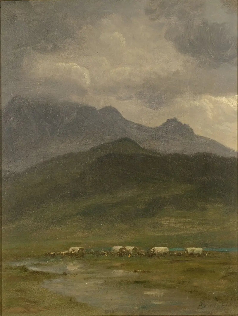 kryté vozy - Albert Bierstadt