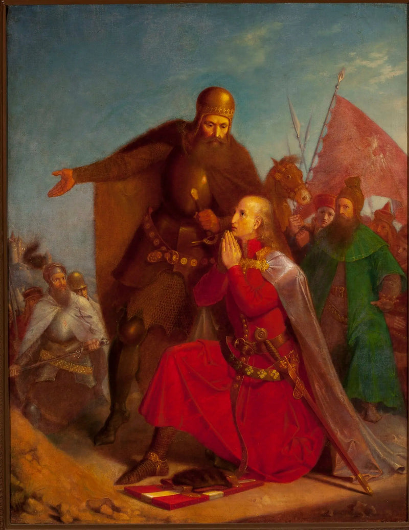 Władysław Jagiełło a Vytautas před bitvou u Grunwaldu - Jan Matejko