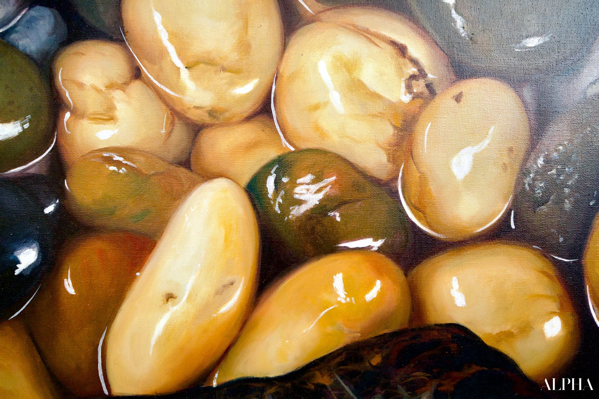 Zen Cailloux | 150 x 100 cm Reproductions de tableaux à la peinture à l’huile